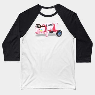 Pig Racing Baseball T-Shirt